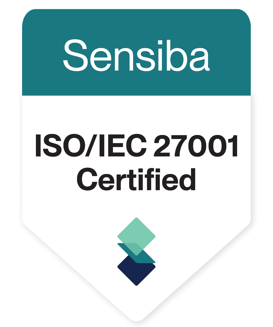 ISO 27001 certification badge