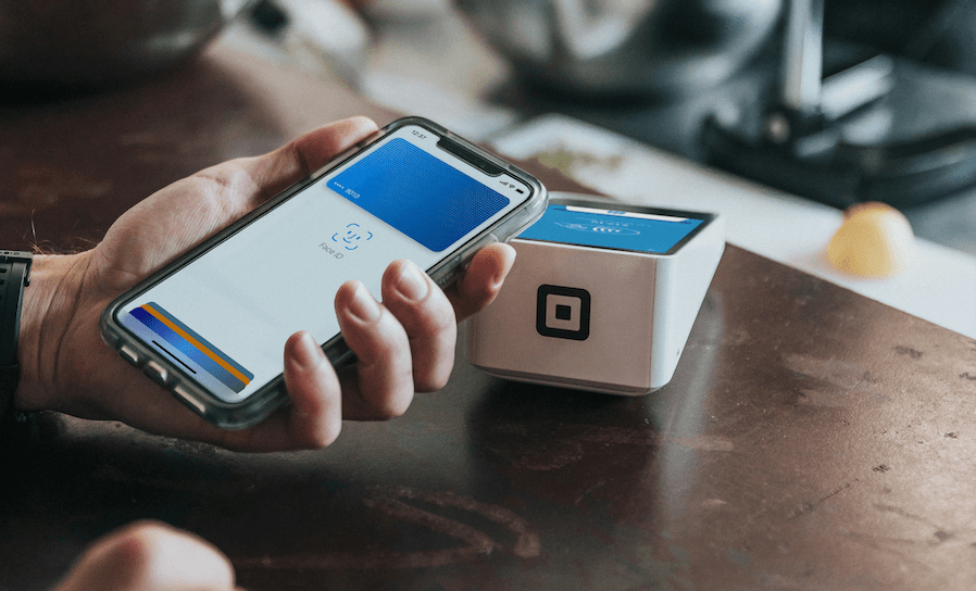 Smartphone displaying mobile payment interface